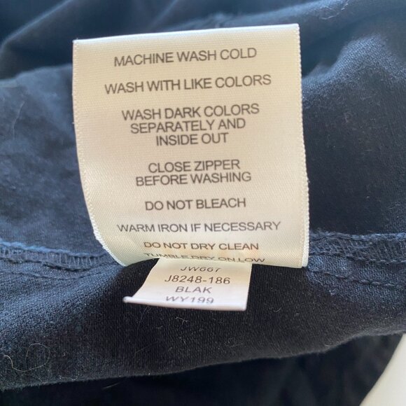 JAG women's M black collared long sleeve button down denim jean jacket pockets - Picture 9 of 9